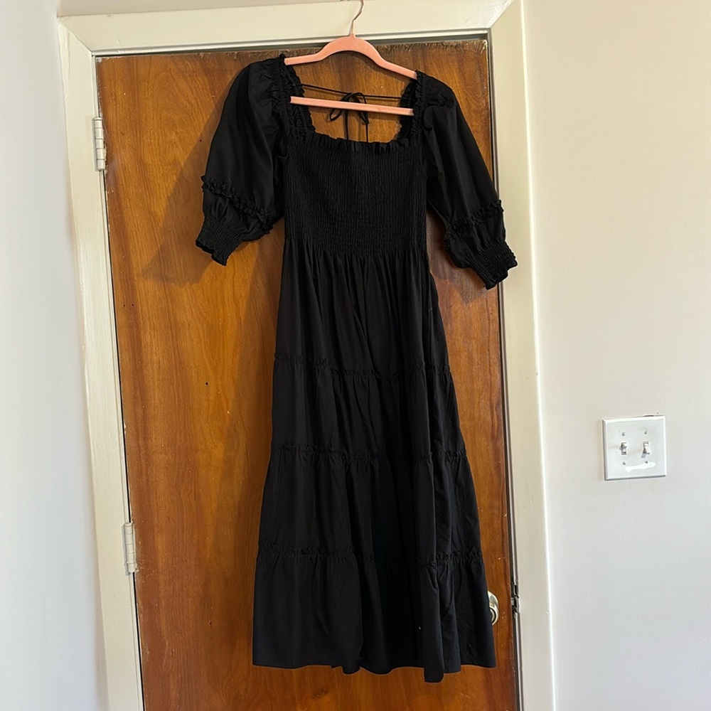 Hill House Nesli Nap Dress Black Dot
